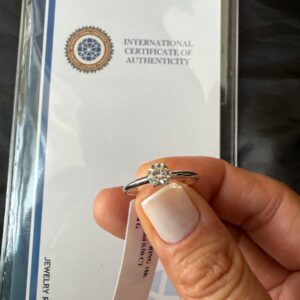 anel solitário 50pts