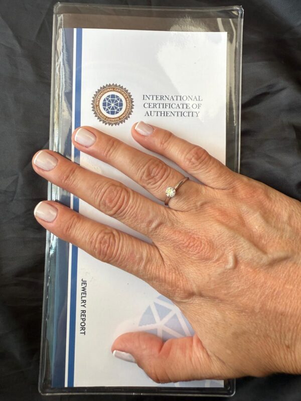 anel solitário 51pts