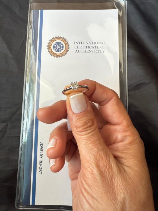 anel solitário 51pts