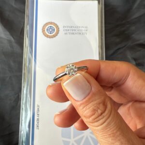 anel solitário 54pts