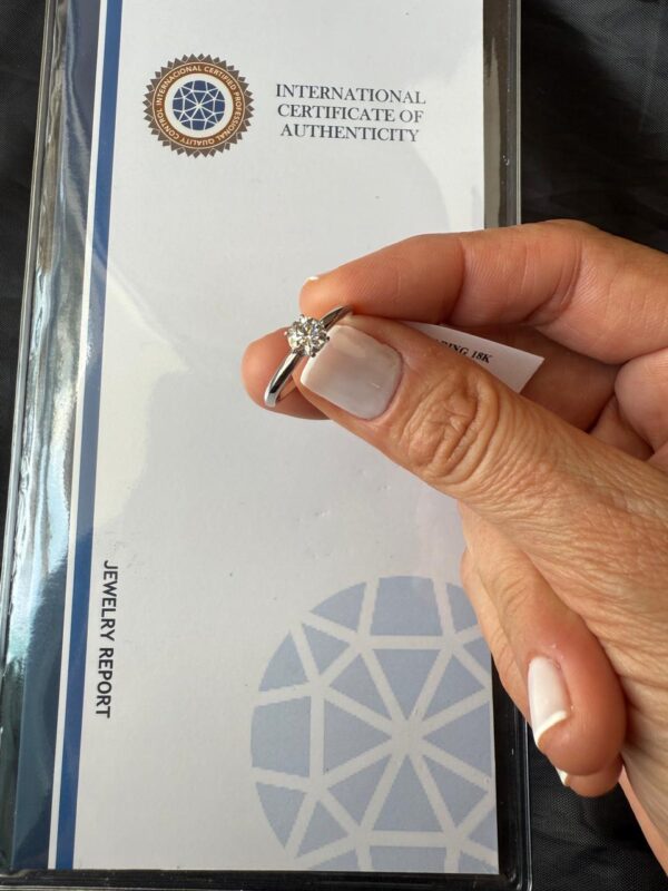 anel solitário 56pts