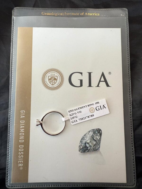 anel solitário gia 29pts