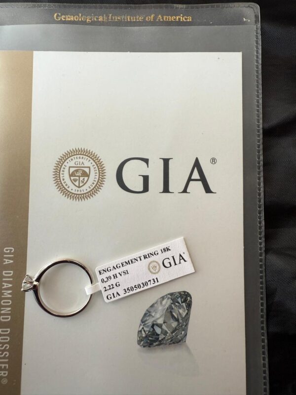 anel solitário gia 39pts