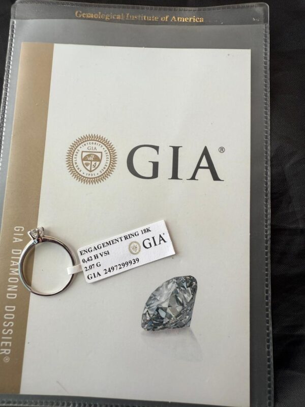 anel solitário gia 42pts